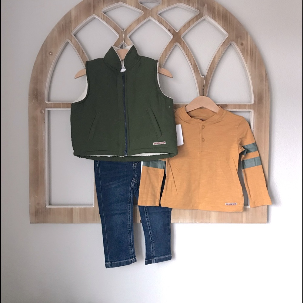 Hudson Jeans/Henley/Vest Set